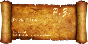 Pukk Zita névjegykártya